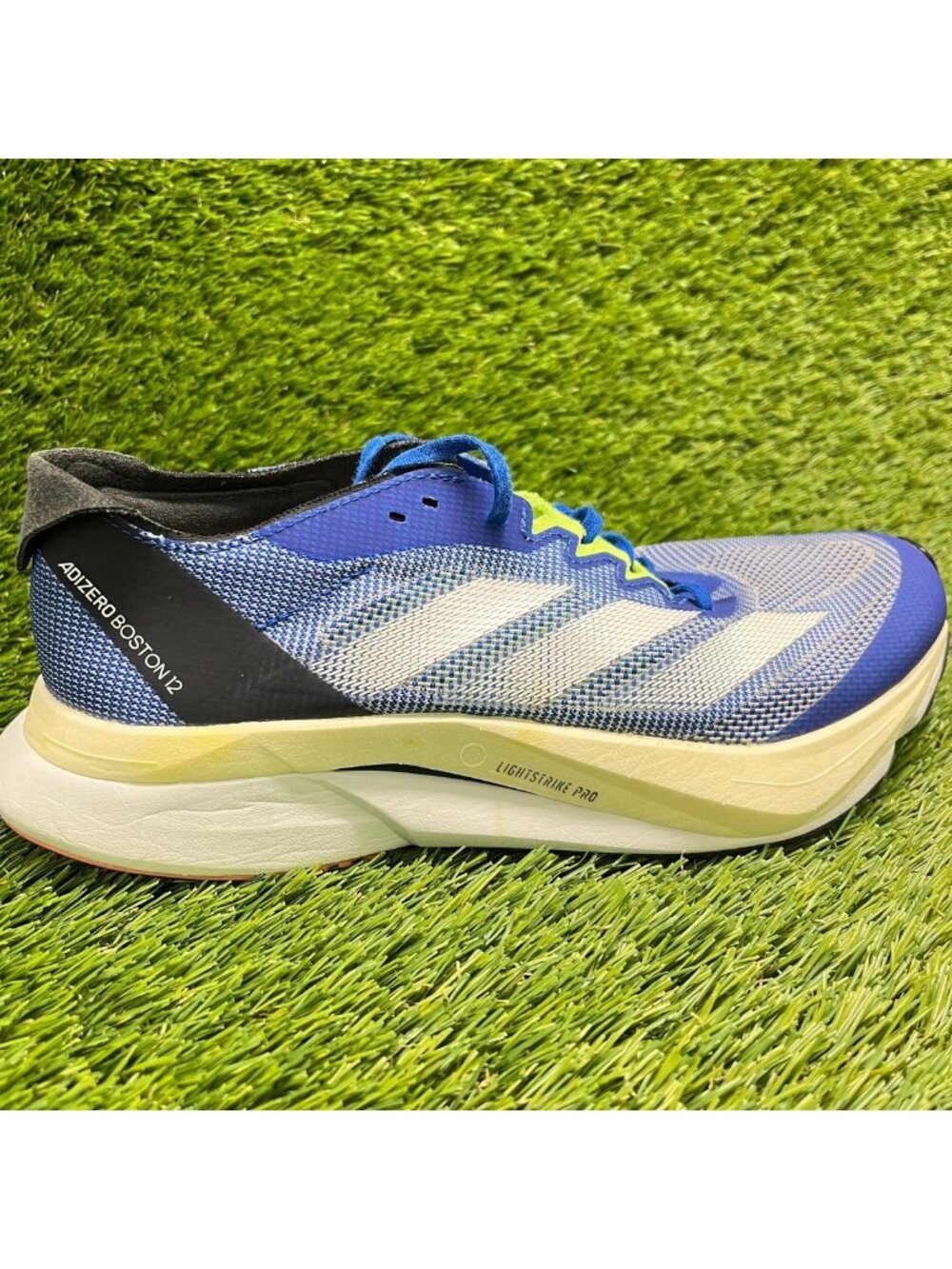Adidas Adizero Boston 12 Womens Size 7.5 Blue Athletic Running Shoes Sneakers